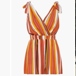 Striped Gauze Romper